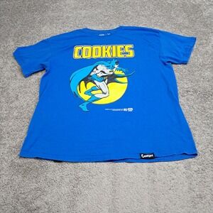 Cookies SF x Batman DC Comics Graphic T-Shirt Mens XL Blue Short Sleeve Tee